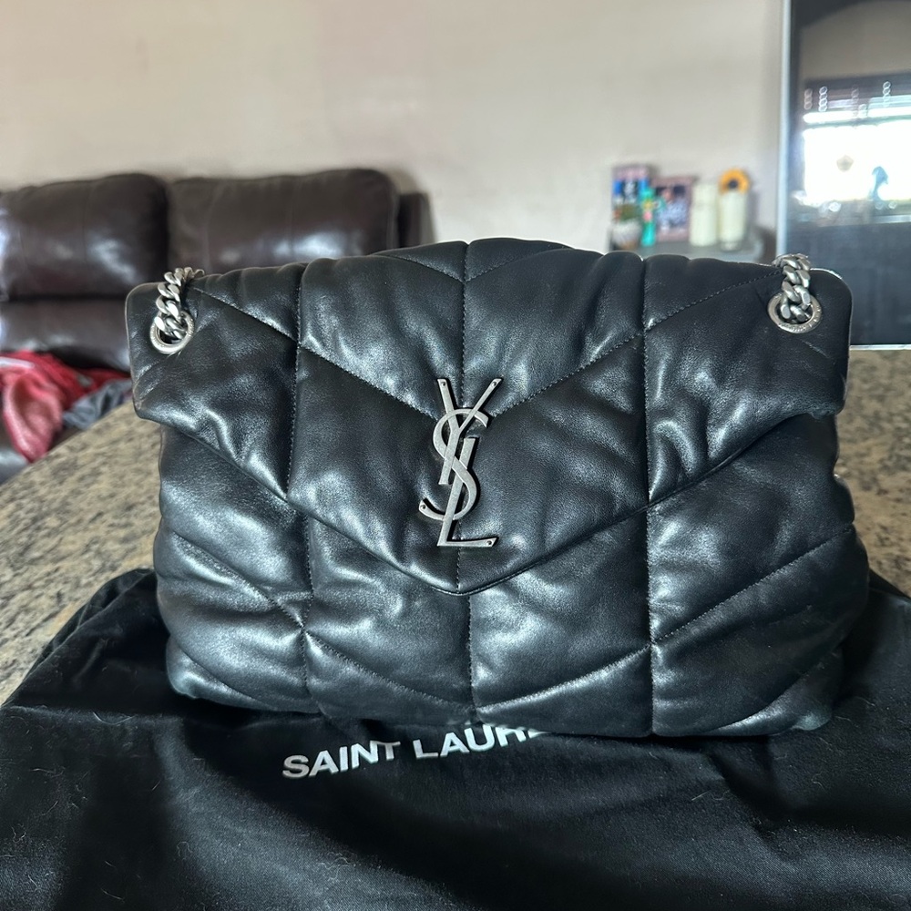 YSL Saint Laurent Medium Loulou Puffer Purse Bag 50% OFF!